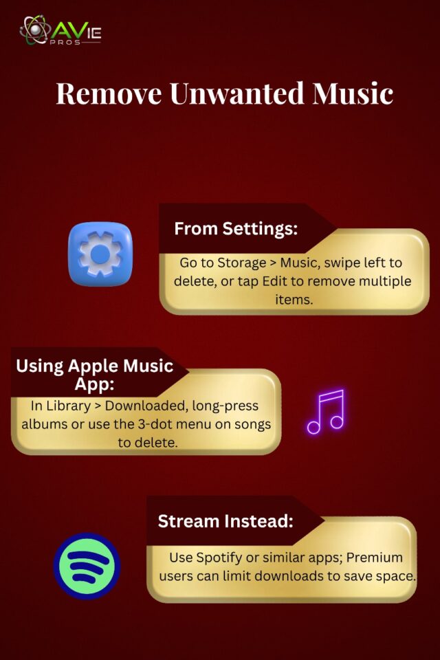 Remove unwanted music