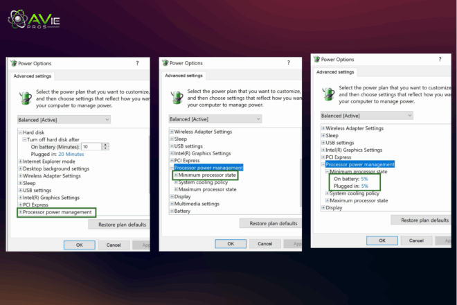 Lower Processor power