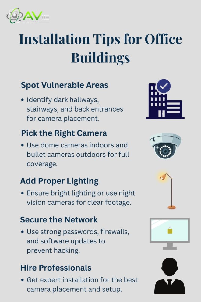 Installation tips for office building